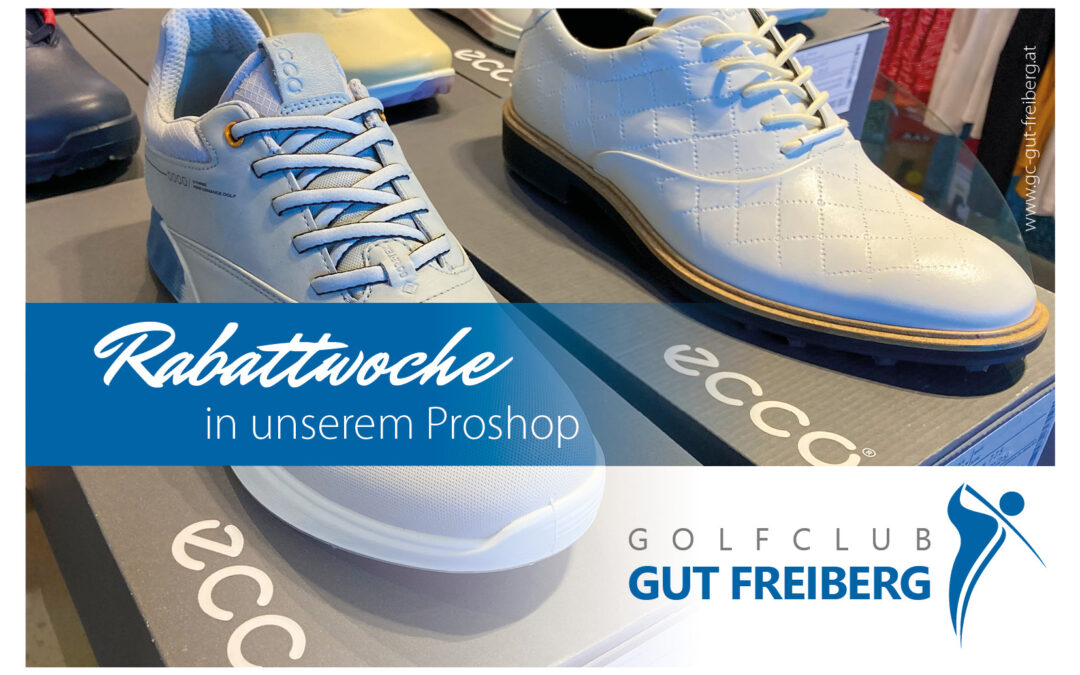 Rabattwoche in unserem Proshop