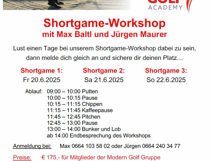 Workshop mit Jürgen & Max I Longgame & Shortgame