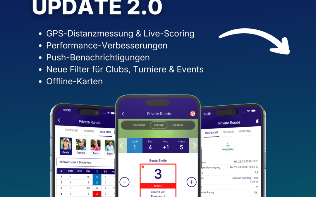 UPDATE Golf Austria App