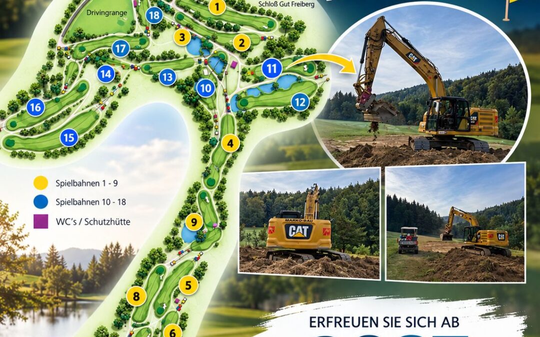 🚧⛳ Der Umbau von Loch 11 hat begonnen! ⛳🚧